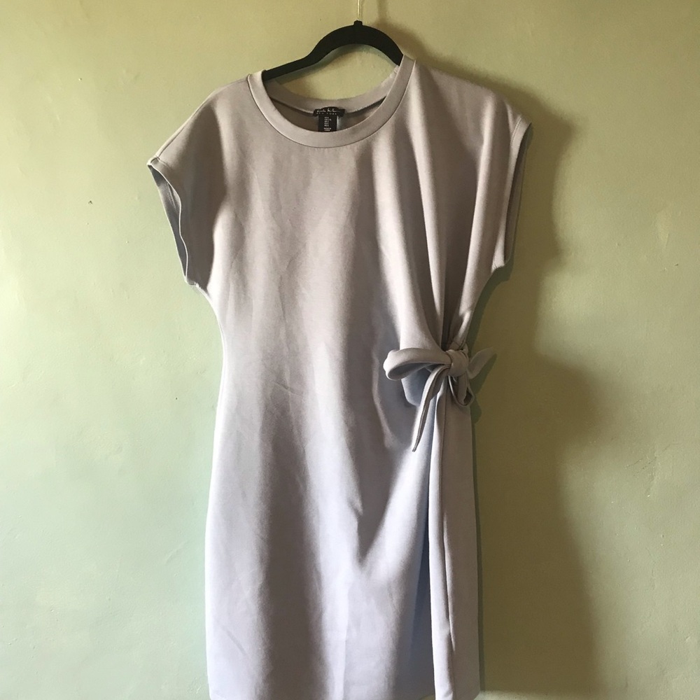 Nicole Miller Lavender Tie-Side Midi Dress